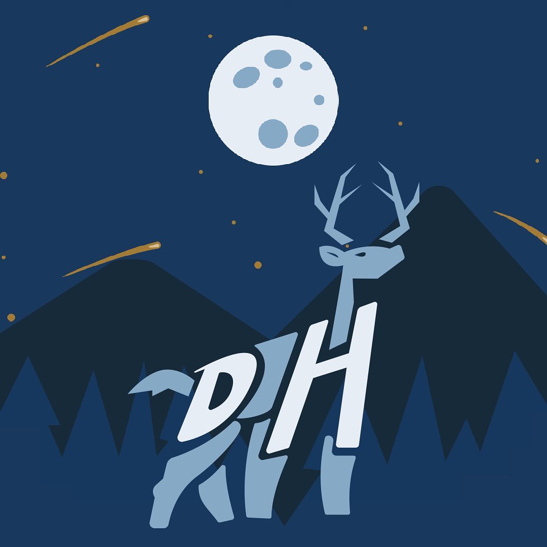 Final DeerHacks starry night logo