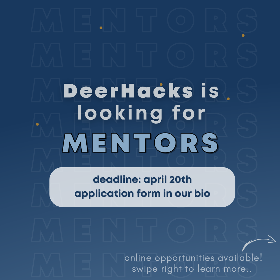 DeerHacks is looking for mentors