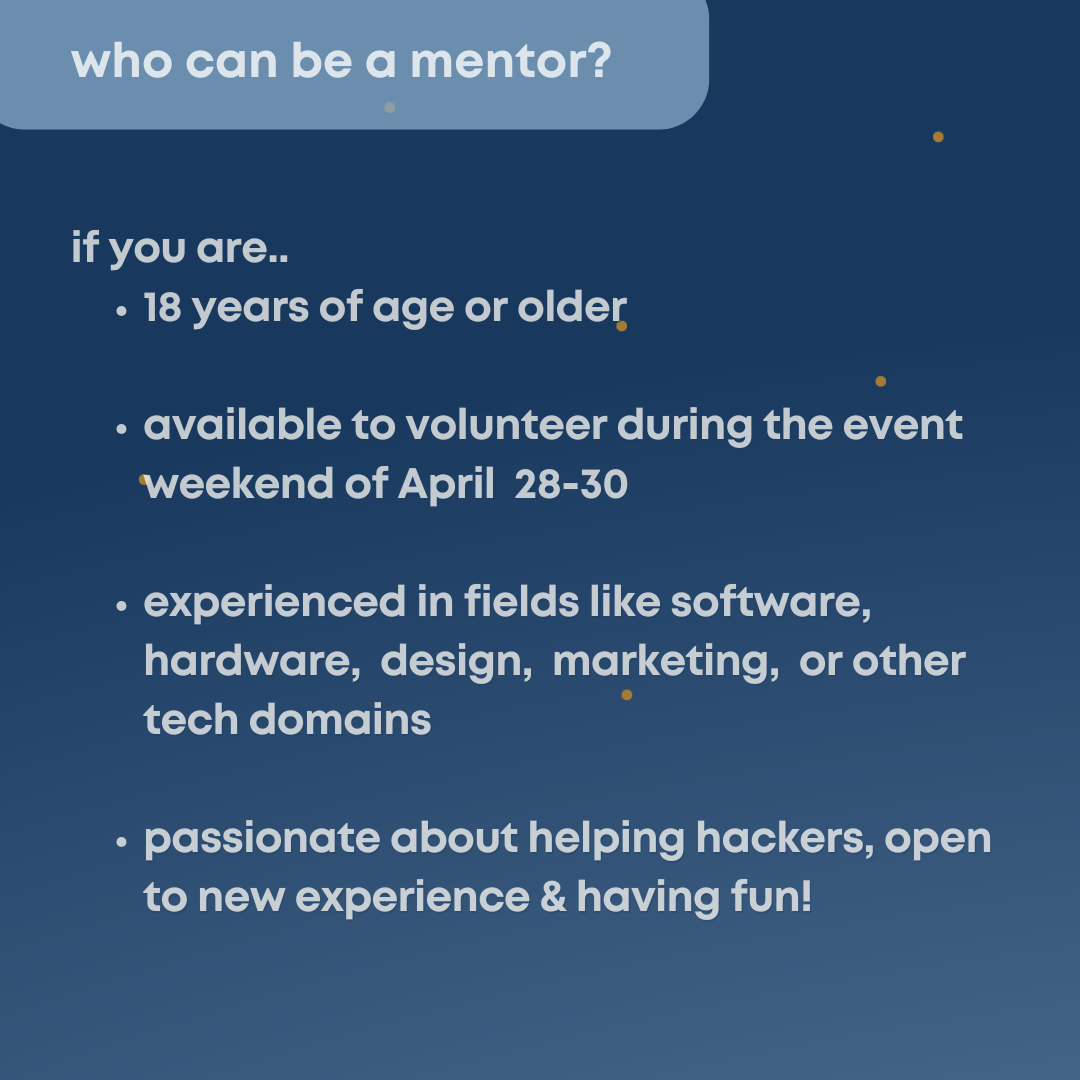 Who can be a mentor?