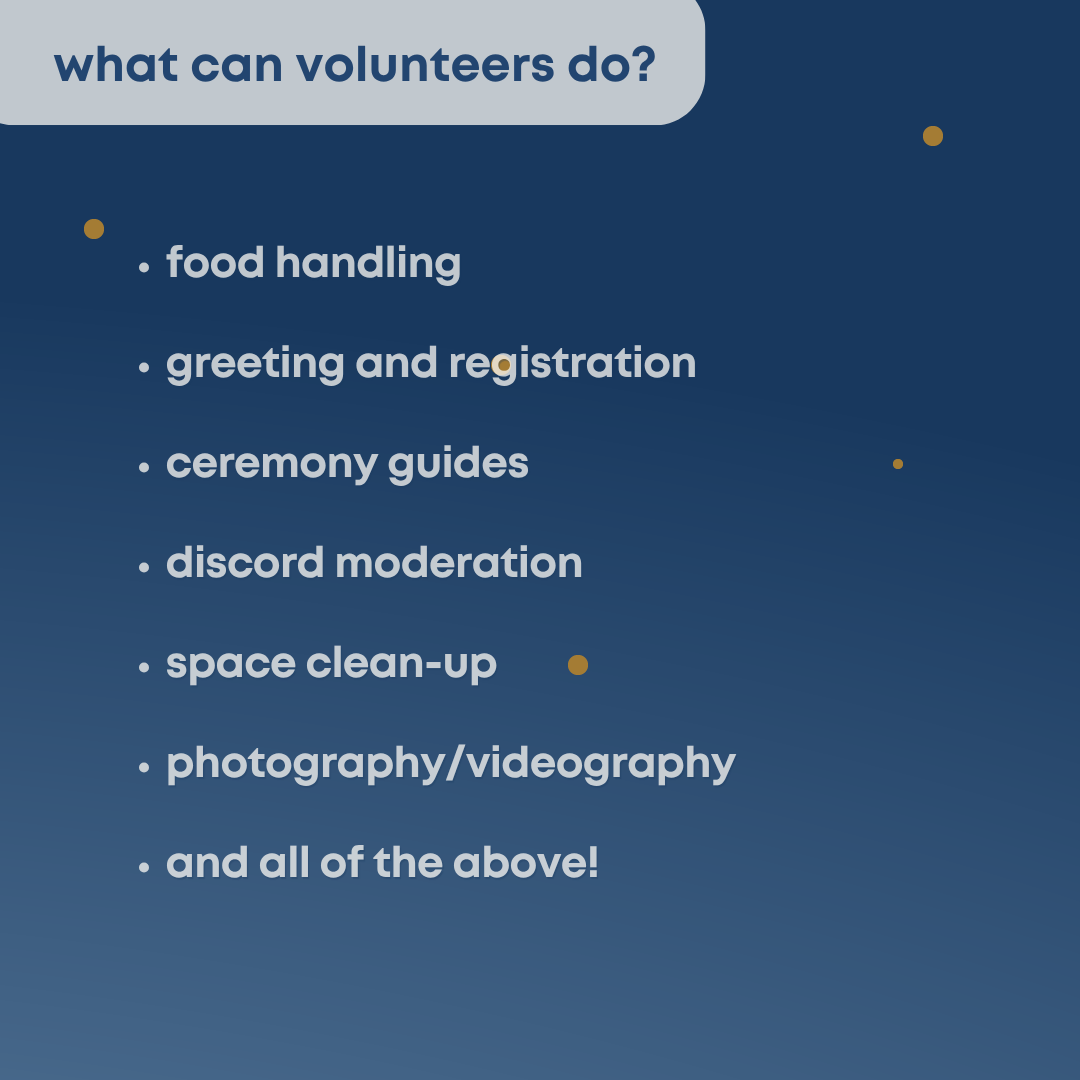 What can volunteers do?